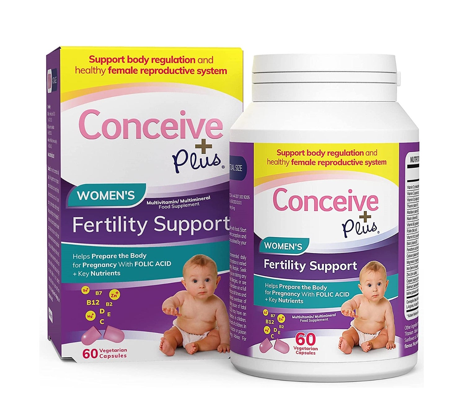 Conceive Plus Women’s Fertility Supplement Support 60 Capsules