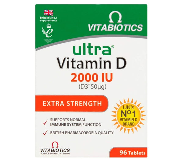 Vitabiotics Ultra Vitamin D Tablets 2000IU Extra Strength
