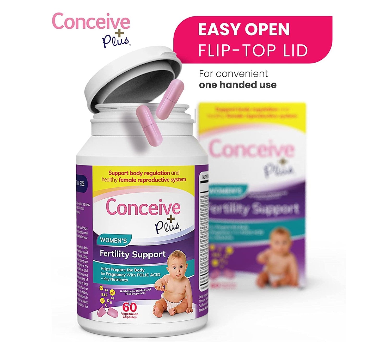 Conceive Plus Women’s Fertility Supplement Support 60 Capsules